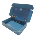 High quality blue printed both sides design folding corrugated board mailer boxes